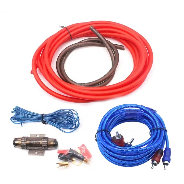4GA Smart Car Audio Wiring Installation Kit Power Cable for Amplifier & Subwoofer Speaker Carplay Compatible 1 Year Warranty