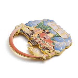 Cadeau promotionnel personnalisé, aimant de réfrigérateur en métal de nouvelle conception, design creux multicolore - Product Image 4