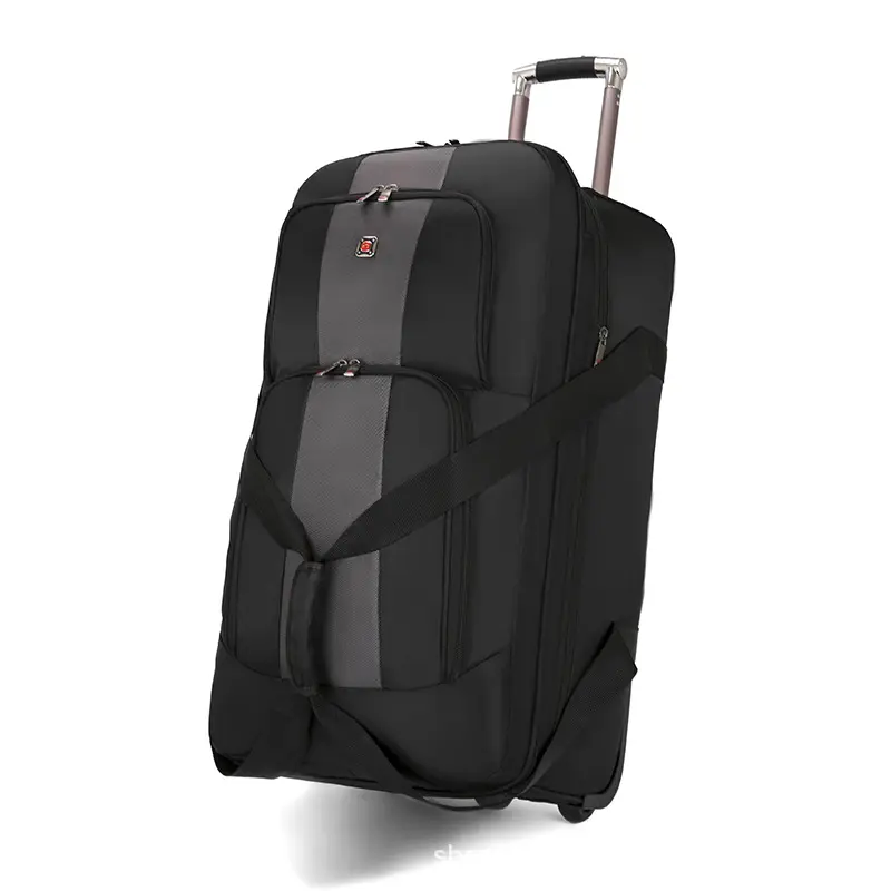 RU Extra large capacity trolley bag air check-in bag luggage with adjustable height enlarged wheels travel bag