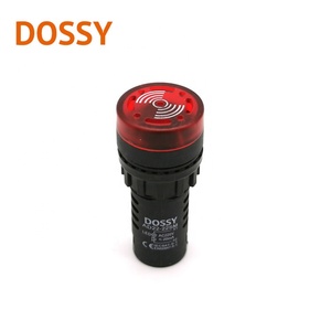 Zumbador LED Eléctrico de 22 mm de Tamaño de Montaje, 12 V-220 V, Alarma AD16-22SM, Luz Indicadora de Plástico Intermitente, IP55 - Product Image 1