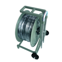 BX10 Bobine de Câble à Fibre Optique en Alliage d'Aluminium Léger Tambour Métallique Portable Pour Déploiement de Fibre Optique