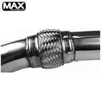 سيارة السيارات توربو المنوع الفولاذ المقاوم للصدأ أنبوب خلفي لتصريف العادم Downpipe كيت ل جيب 2000 شيروكي