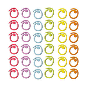 30 marqueurs de mailles métalliques hélicoïdaux, anneaux de crochet multicolores, marqueurs de crochet verrouillables pour le tricot et le crochet - Product Image 6