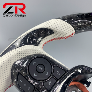 <span class=keywords><strong>Volante</strong></span> <span class=keywords><strong>Deportivo</strong></span> Modificado de Fibra de Carbono Forjado Personalizado con LED y Cuero Perforado para Toyota Camry <span class=keywords><strong>TRD</strong></span> XLE SE - Product Image 5