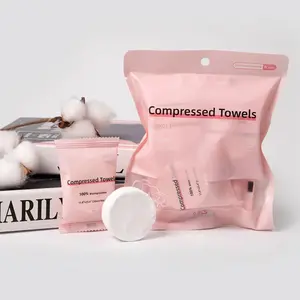 Compressed Towel Easy To Carry Cotton Disposable Face Wash Towel Travel Individually Boxed Disposable Compressed Towel