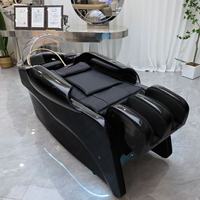 Mobiliario Profesional para Salones de Spa Capilar al por Mayor - Cama de Lavado de Cabello Eléctrica Totalmente Automática con Circulación de Agua y LED Ambiental