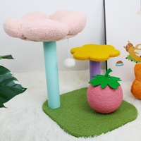 Arbre à chat avec structure intégrée, plateforme de saut, griffoir en sisal, design cactus - 45x40x50cm