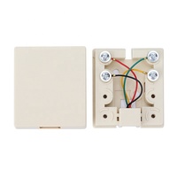 Boîtier de prise téléphonique à montage en surface avec 1 port RJ11 6P2C Keystone Jack