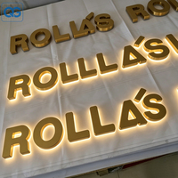 Letrero Comercial Personalizado de Lujo en Acero Inoxidable con Retroiluminación LED 3D, Letreros Electrónicos para Salón de Belleza, Peluquería, Logotipo de Pared para Tienda