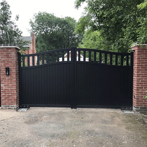 Diseño <span class=keywords><strong>de</strong></span> Puertas y Vallas Metálicas para Exteriores, Puerta <span class=keywords><strong>Principal</strong></span> Moderna <span class=keywords><strong>de</strong></span> Aluminio para Casa, Villa, Apartamento, Patios Delanteros - Product Image 1