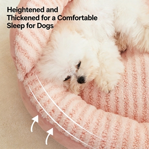 2026 Bestseller Einfaches Leinen-Cartoon-Hundebett, Tragbar, Waschbar, Baumwollgefüllt, Luxuriöses Hundesofa, Haustierzubehör für Alle Jahreszeiten - Product Image 4