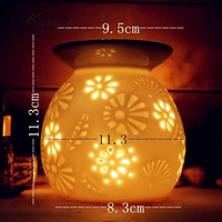 Brûleur à huile essentielle en céramique moderne avec fonction parfumée sans flamme pour la décoration de la maison comme support de bougie ou pot