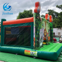 Nouveau design toboggan de château sautant de zoo gonflable commercial Maison de rebond gonflable Combo plein d'entrain pour l'extérieur Prix d'usine