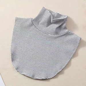 False Collar <b>Neck</b> <b>Warmer</b> One Size Polyester Solid Color Stripes For Men Women Winter Protection - Product Image 4
