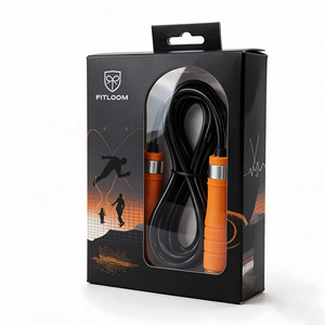 Wholesale Custom Printed Paper <b>Boxes</b> With Clear PVC <b>Display</b> Window For Rope Skipping Jump Rope Packaging - Product Image 2