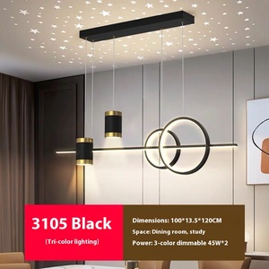 Jacksun hiện đại Bắc Âu sang trọng dẫn đèn chùm cho phòng ăn nhà hàng thanh bảng ánh sáng mặt dây chuyền sao đèn kích thước trung bình - Product Image 6