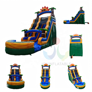 Tobogán Acuático Inflable Comercial Resistente con Piscina de Chapoteo y Dos Carriles Inclinados para <span class=keywords><strong>Alquiler</strong></span> en Festivales de Verano al Aire Libre - Product Image 3