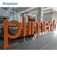 Letrero Metálico Personalizado para Exteriores, Letrero de Canal Metálico para Negocios, Letrero de Letras Autoportantes, Letrero Publicitario Gigante, Letrero con Logotipo 3D