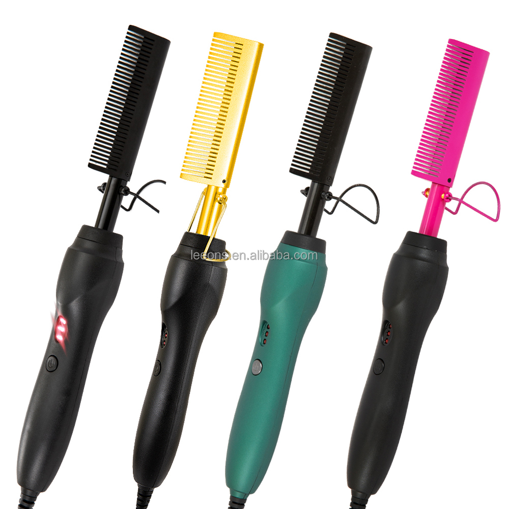 Новый продукт, расческа для завивки волос, выпрямитель для волос, щетка для надавливания, электрическая Горячая расческа из титанового сплава, медная расческа