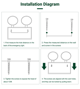 Tuoming Led Battery Rechargeable Double Head Wall Mounted Led Emergency <b>Light</b> - Product Image 2