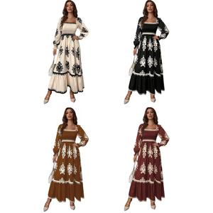 Euromaidan Primavera Nueva Colección 2026 Nuevo Estilo <span class=keywords><strong>AliExpress</strong></span> Elegante Vestido Largo Estampado con Mangas Largas - Product Image 2