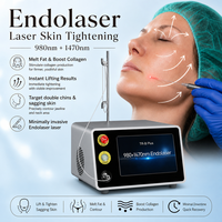 Grande Promotion : Appareil de Lipolyse Laser Fibrelift 1470nm, Liposuccion 980nm pour le Cou, les Joues, les Folds Nasogéniens et le Lifting Facial Endo