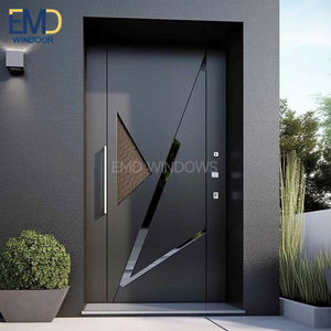 Portes d'entrée extérieures en aluminium pour la maison avec arche - Product Image 6