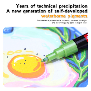 0.7mm disegno pennarelli in acrilico Set di colori 120 permanente cancellabile a secco e a umido per carta all'ingrosso - Product Image 5