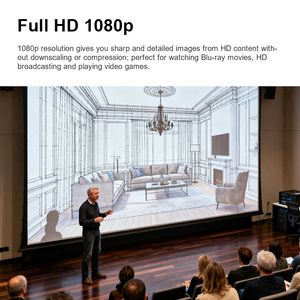 Proyector Optoma ZH507+ Full HD 1080p |   Proyector Láser de 5500 Lúmenes ANSI con Contraste de 300000:1 para el Hogar y la Oficina ZH507+ Optoma ZH507+ ZH507+ - Product Image 6