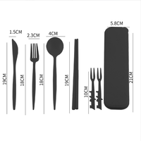 Plastic Dinnerware Sets-Eco-friendly Disposable Lightweight Dinner Plates Bowls Cups Knife & Fork Set