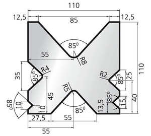 Fabrikant WANDEPRESS Multi V Die Press Brake Tooling Matrijzen Legeringstaal Buigmachine Gereedschap - Product Image 6