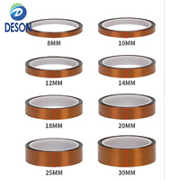 Deson Die Cut 0.125mm Haute Température Kap-ton Adhésif Résistant Aux Hautes Températures Isolant Ultra-Mince Polyimide Ruban
