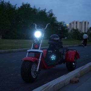Scooter électrique Citycoco à 3 roues, 2026, longue portée, batterie lithium étanche, freins à disque hydrauliques, capacité de 200 kg, pneus larges - Product Image 6