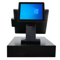 15 "9,7" двухэкранный сердечник I3 3 поколения 4 г оперативной памяти 128 г SSD Складная Алюминиевая Подставка сенсорный POS-терминал системы
