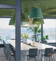 Lampe acoustique de plafond à réduction de bruit, suspension en feutre insonorisant, luminaire acoustique suspendu pour les pièces