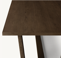 Ensemble de salle à manger de luxe au design contemporain, nouvelle arrivée Sassanid, table à manger rectangulaire Montecito à pieds en bois