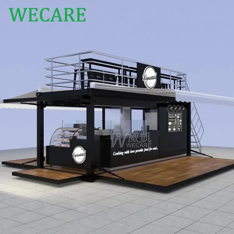 Prefab Container Restaurant Custom Outdoor Mobiele Container Bar Coffeeshops Container Restaurant 40ft Modulair Keukenhuis