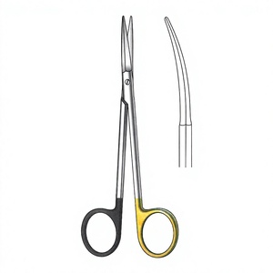 Ciseaux chirurgicaux Peck-Joseph 14 cm / 5-1/2 pouces à lame courbée et arrondie, dentelés, Super Cut TC, en acier inoxydable de qualité supérieure - Product Image 1