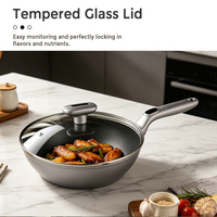 Ensemble de casseroles en aluminium forgé antiadhésif PTFE FLUXCHEF 8 pièces, compatible avec la cuisson à induction, FDA LFGB, support OEM ODM, logo personnalisé