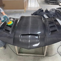 Capó de Fibra de Carbono Ventilado, Pieza de Repuesto Mejorada para el Chevrolet Camaro de Quinta Generación (2010-2014)