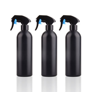 Logo Serigrafía Recargable HDPE Botella de <span class=keywords><strong>spray</strong></span> de plástico 500ml Venta al por mayor Cilindro negro Gatillo Botella de <span class=keywords><strong>spray</strong></span> para barberos - Product Image 2