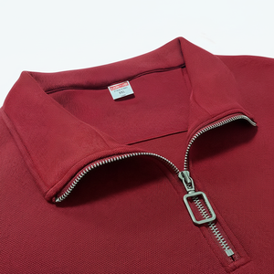 Sudadera en blanco con logotipo personalizado para hombre, sudadera informal de algodón con cremallera 1/4, sudadera atlética para hombre - Product Image 1