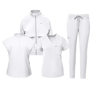 Uniformes Médicos de Moda para Hombre, Manga Larga, Gris Anatomía, Uniformes de Enfermero, Pantalones Deportivos Azul Rey, Conjuntos de Uniformes - Product Image 4