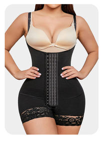 Fajas Colombianas Body sculptant à poitrine ouverte pour femme, effet ventre plat et rehausseur de fesses, bretelles réglables - Product Image 2
