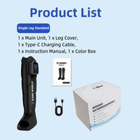 Masseur de jambes sans fil haute pression portable KANGWORLD à 6 chambres MF-8531-6B, batterie 5200 mAh, application mobile, 8 modes, 30-240 mmHg