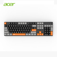 Acer OKB950 Clavier filaire 104 touches RGB rétro-éclairage USB ergonomique Ultra mince ordinateur portable PC de bureau