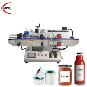 HZPK TRLM-120A Automatic Labeling <b>Machine</b> Jars Perfume Bottle Sticker Label Bopp Labeling <b>Machine</b> - Product Image 1