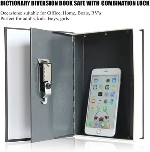 Home Dictionary Diversion Metal Large Book Safe With Combination Lock