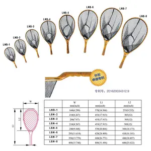 Thiết Kế Mới Bằng Gỗ Fishing Landing Net 03G-LNB