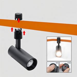 Système de rails LED 48V Blanc Noir Surface de <span class=keywords><strong>plafond</strong></span> Encastrée Aimant de levage <span class=keywords><strong>Rail</strong></span> d'éclairage <span class=keywords><strong>pour</strong></span> feux de piste magnétiques - Product Image 6